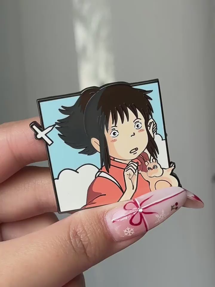 video of Spirited Away: Hayao Miyazaki's No-Face, Haku, and Yubaba Pin