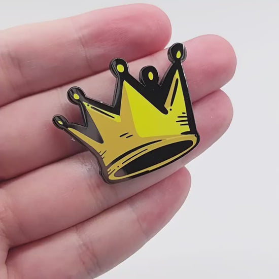 video of Cartoon Crown Pin