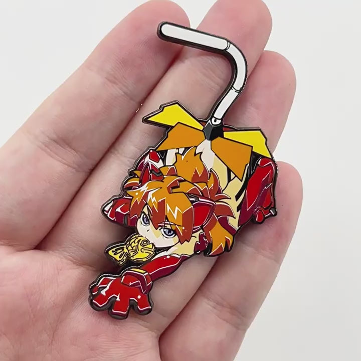 video of Asuka Cat Evangelion Pin