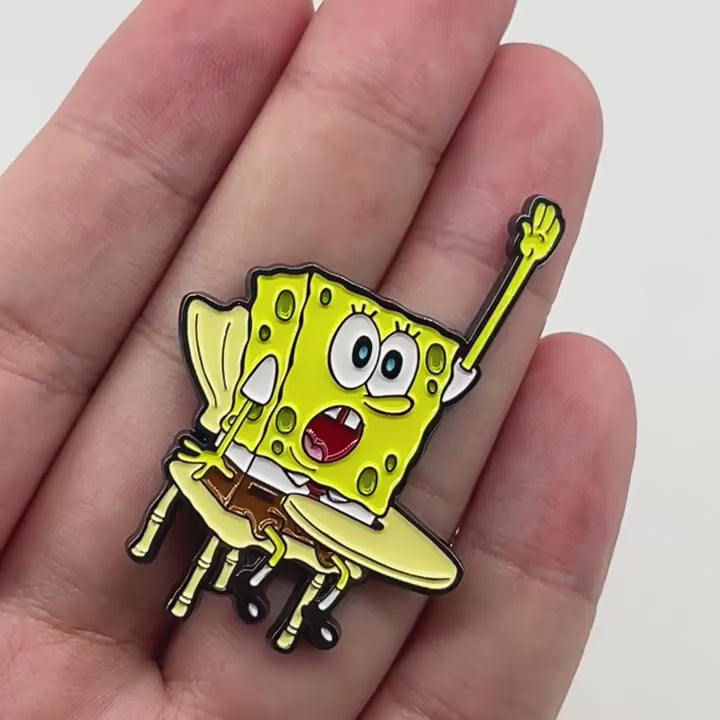 video of SpongeBob Raises Hand Pin