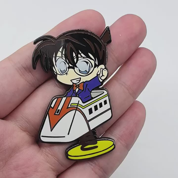 video of Detective Conan Q version Ran Mouri Shinichi Kudo Pin