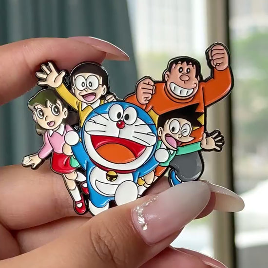video of Doraemon Robot Cat Pin