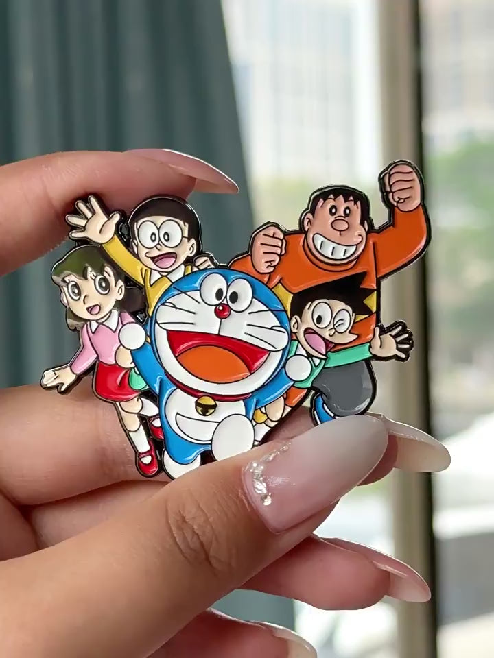 video of Doraemon Robot Cat Pin