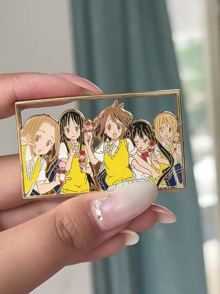 video of K-On! Yui Hirasawa, Mio Akiyama, Tsumugi Kotobuki, Ritsu Tainaka, Azusa Nakano Pin