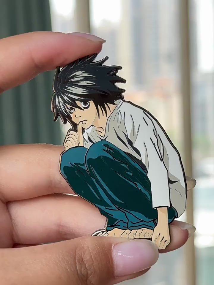video of Death Note L·Lawliet Pin