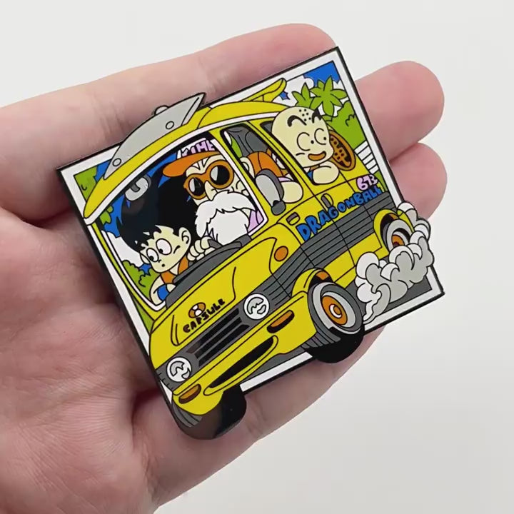 video of Goku Krillin Master Roshi Dragon Ball Pin