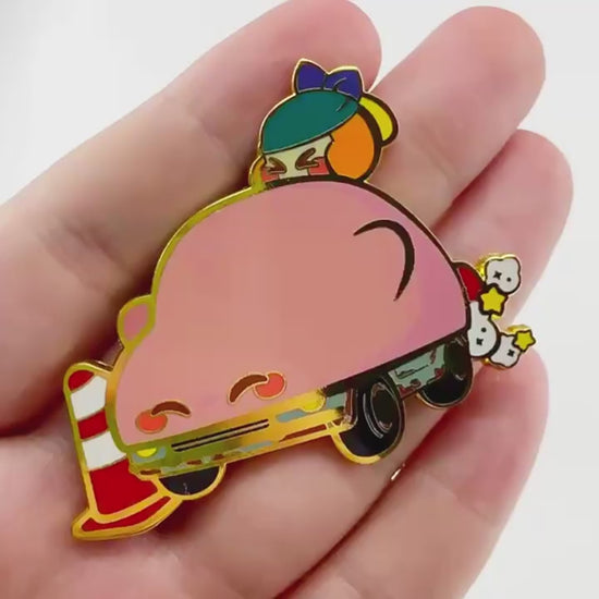 video of Kirby's Dream Car Game Pin