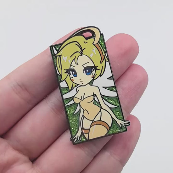 video of Overwatch Mercy European and American Game Pin