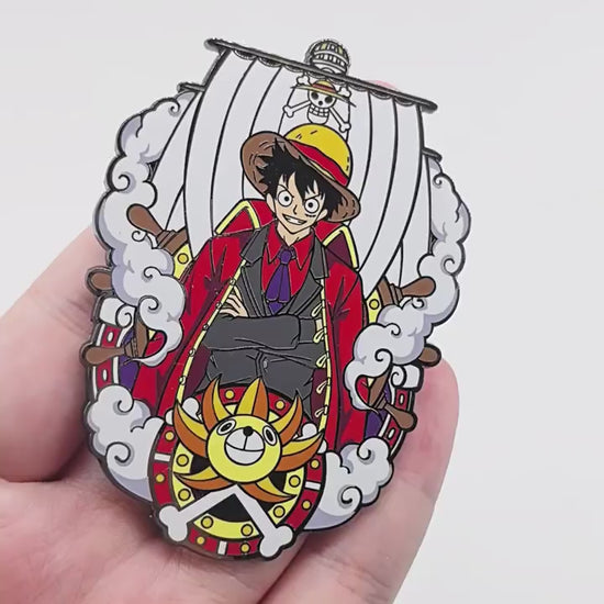 video of One Piece: Luffy in Suit Pin