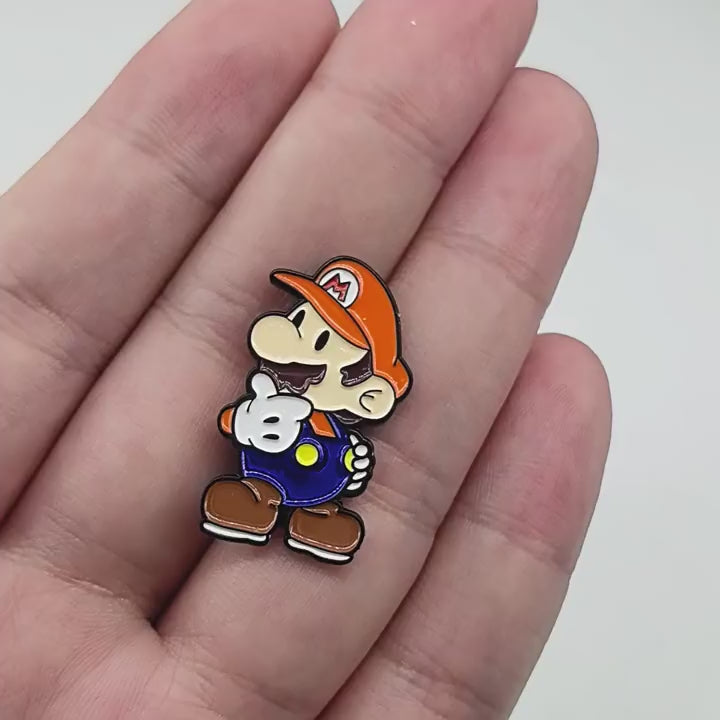 video of Mario Cartoon Pin