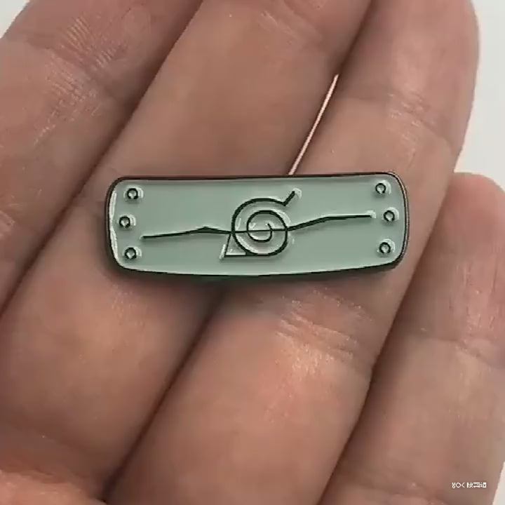 video of Naruto Hidden Leaf Village Rogue Ninja Headband Pin