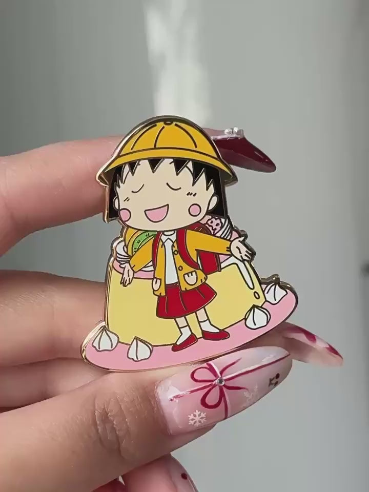 video of Chibi Maruko-chan Pudding Cake Maruko Pin