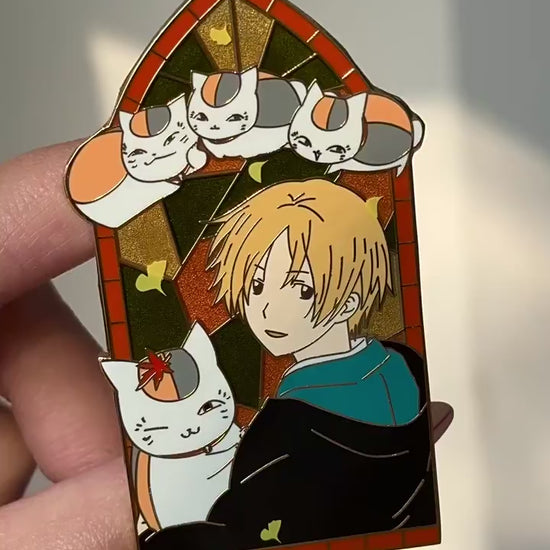 video of Natsume's Book of Friends Natsume Takashi Nyanko-sensei Pin