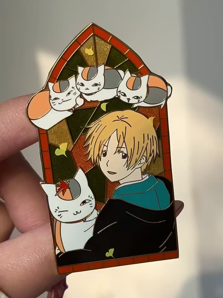 video of Natsume's Book of Friends Natsume Takashi Nyanko-sensei Pin