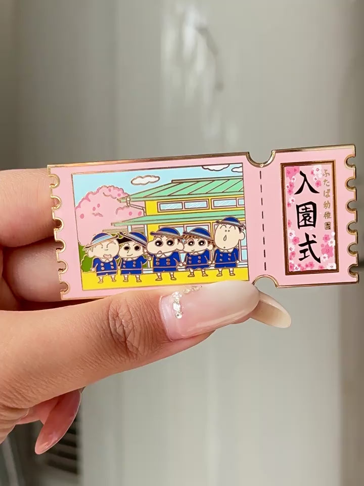 video of Crayon Shin-chan: Enrollment Ceremony Pin