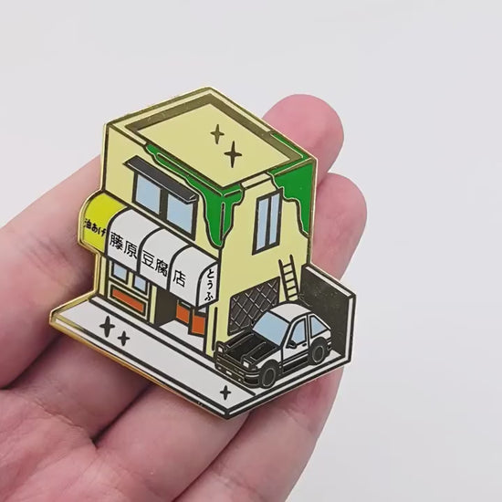 video of Initial D Fujiwara Tofu Shop Building Pin