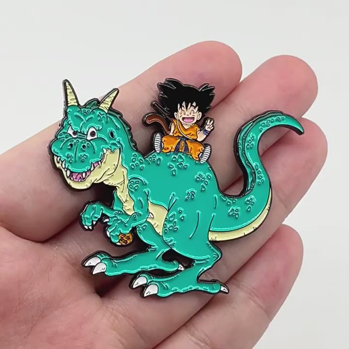 video of Dragon Ball Dinosaur & Goku Pin