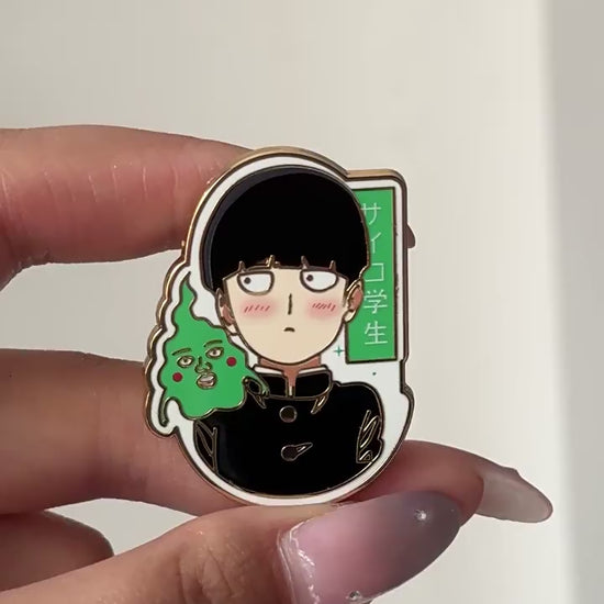video of Mob Psycho 100 Shigeo Kageyama Dimple Pin